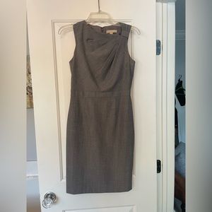 Banana Republic Gray Sheath Dress, Size 2 Petite